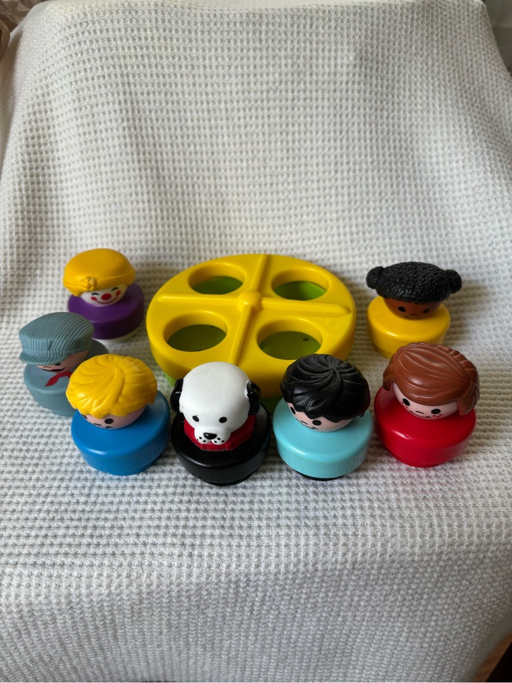 little people 1990’s Chunky Dog Engineer Girl Boy clown  merry go round lot